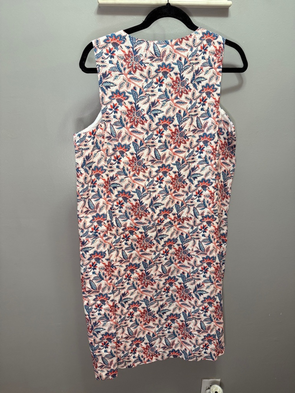NWT J.McLaughlin Rue Linen Floral Shift Dress Medium - Picture 3 of 6